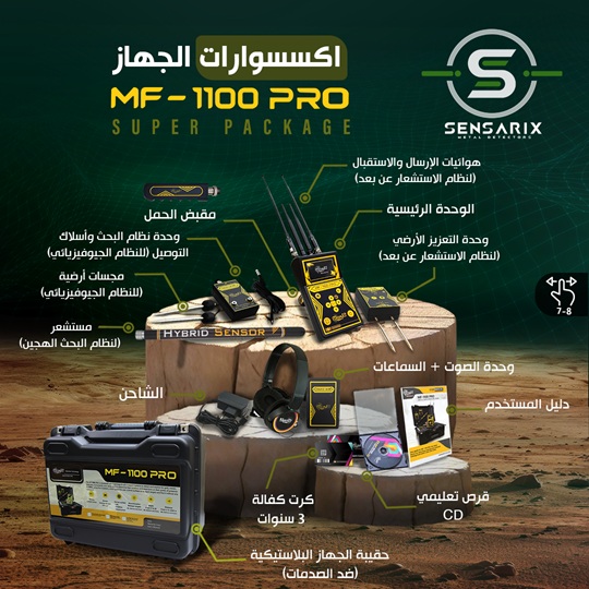 أحدث جهاز لكشف الذهب والكنوز والفراغات في سوريا