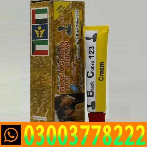 Black Cobra 123 Cream Pakistan| 03003778222