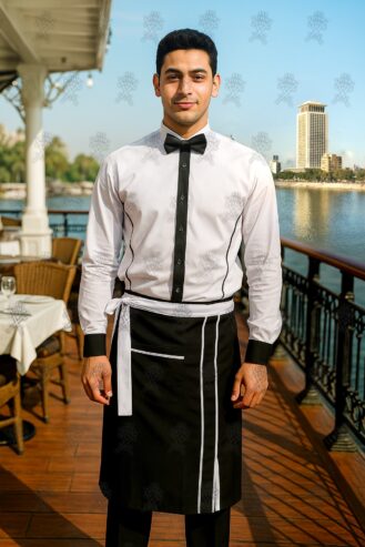Restaurant and cafe uniforms-أفضل تصميمات الزى الموحد للمطاعم و الكافيهات -صور وموديلات يونيفورم ويتر -شركة ابو سيفين يونيفورم