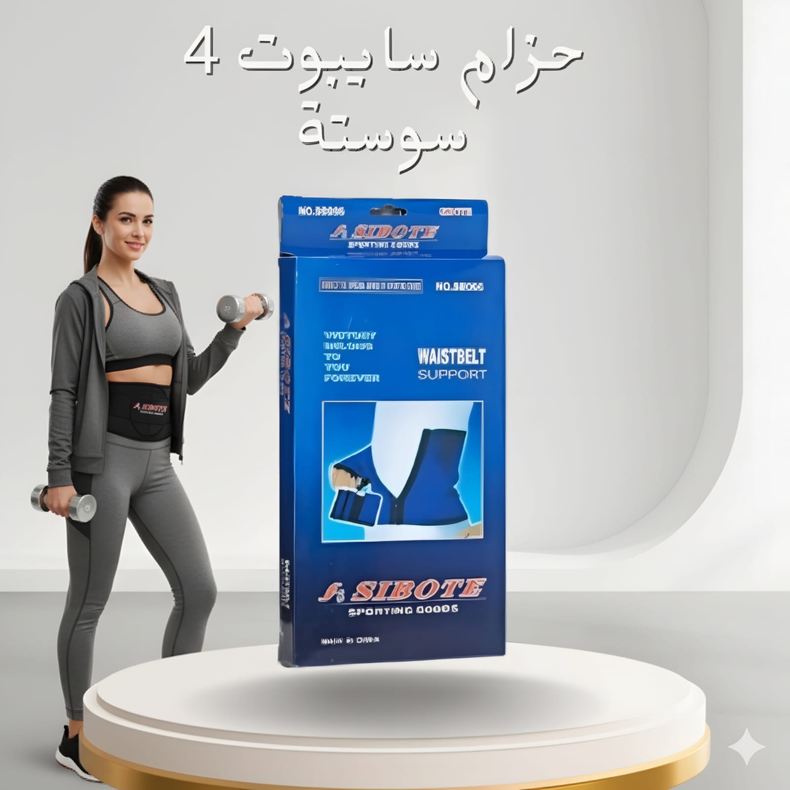 حزام دعم الخصر من سايبوت 4 سوستة – دعم وتثبيت مثالي