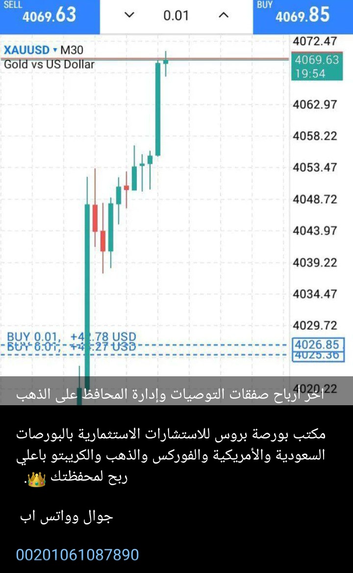 التوصيات الذهبية للأسهم السعودية والأمريكية والعملات وإدارة محفظتك باعلي ربح من مكتبنا الاستشاري بورصة بروس للاستشارات